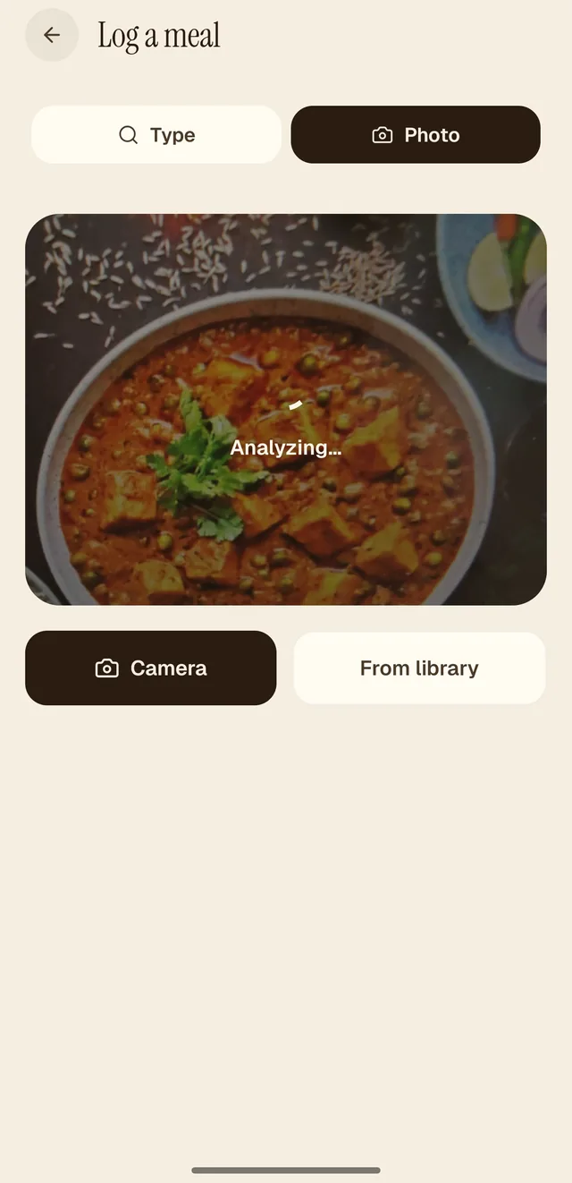 Inaya reads your plate from a photo and logs it