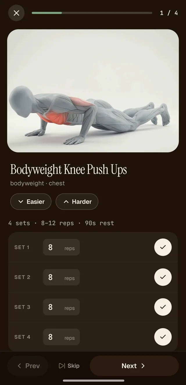 Inaya — Guided workouts with demo videos